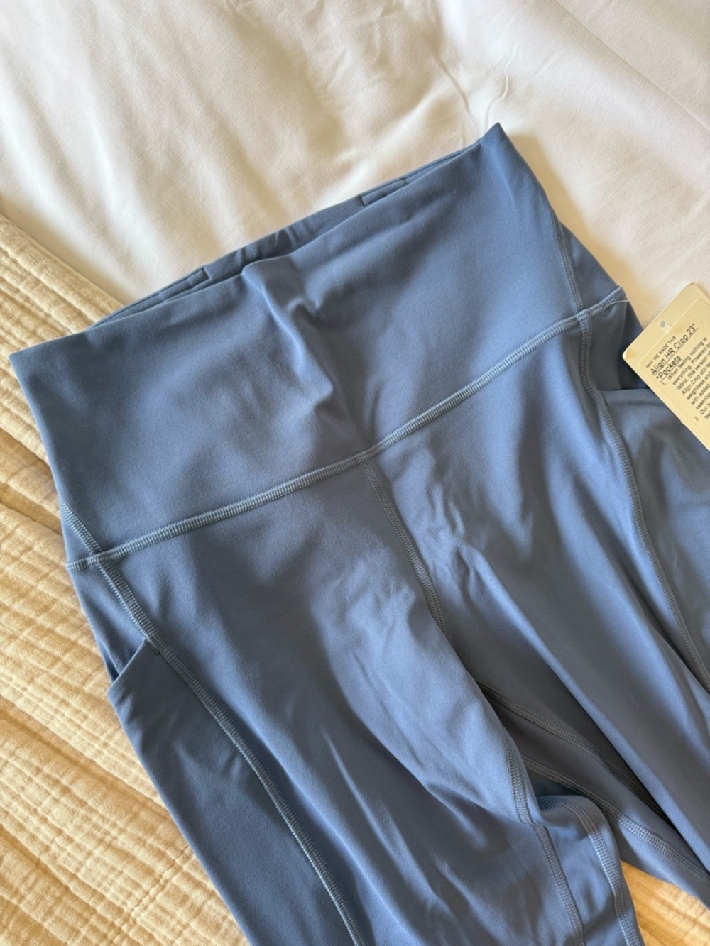NWT lululemon Align HR Crop 23" Pockets - Water Drop - Size 6
